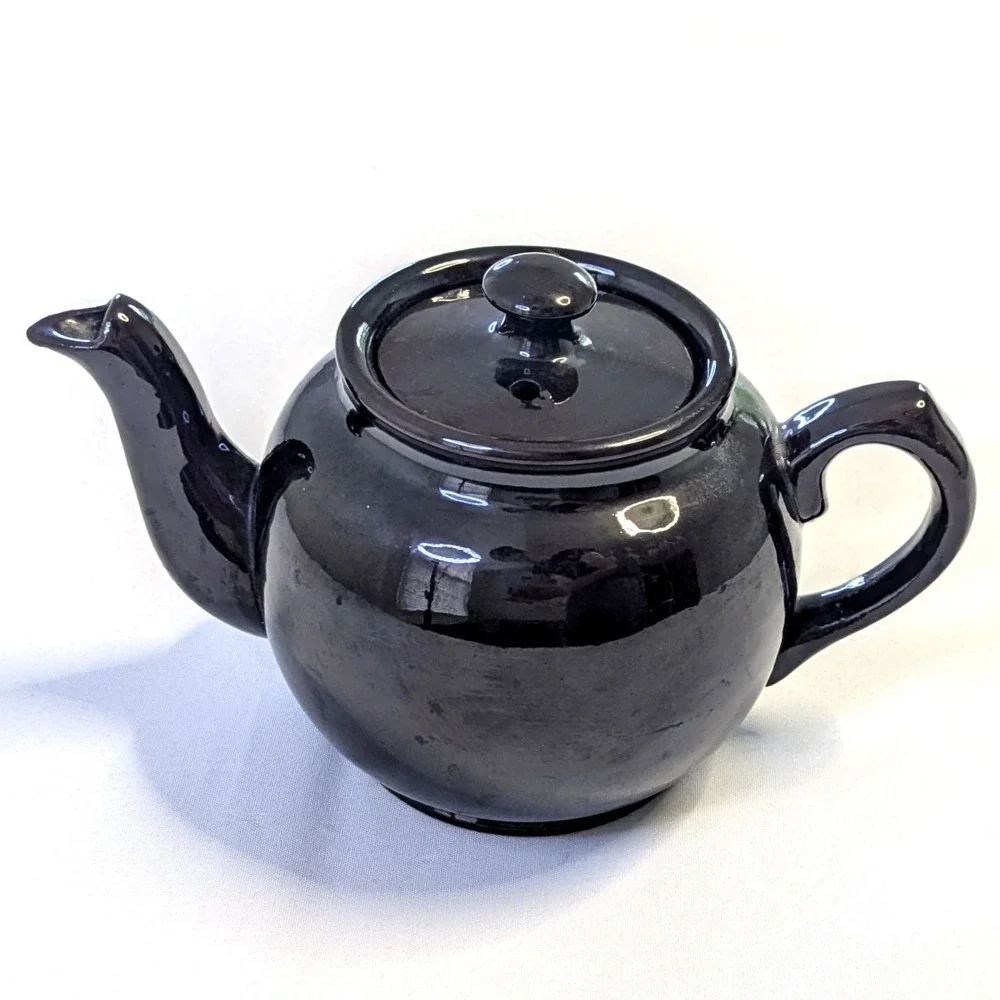 Sadler England Brown Betty Glazed Ceramic Teapot Vintage Staffordshire Pottery